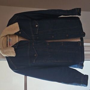 Vintage Grapevines Lined Denim Coat
